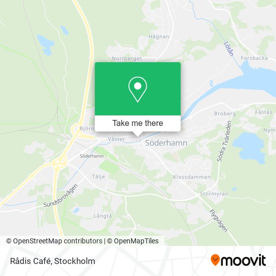 Rådis Café map