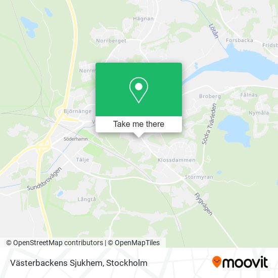Västerbackens Sjukhem map