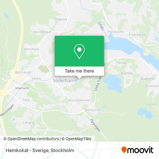 Hemkokat - Sverige map