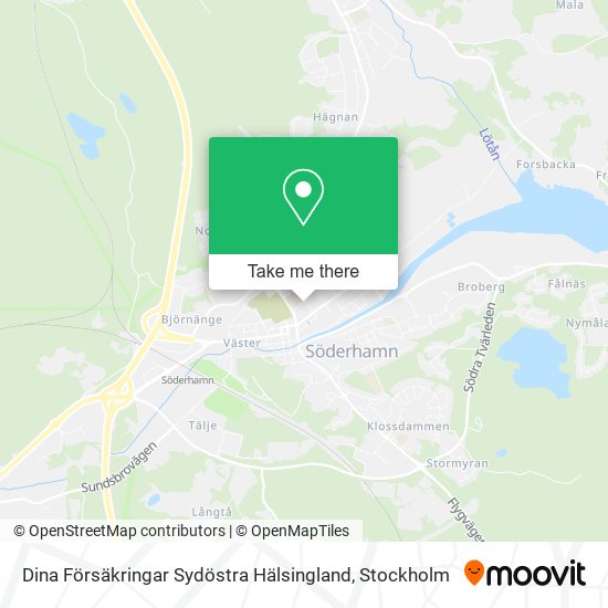 Dina Försäkringar Sydöstra Hälsingland map
