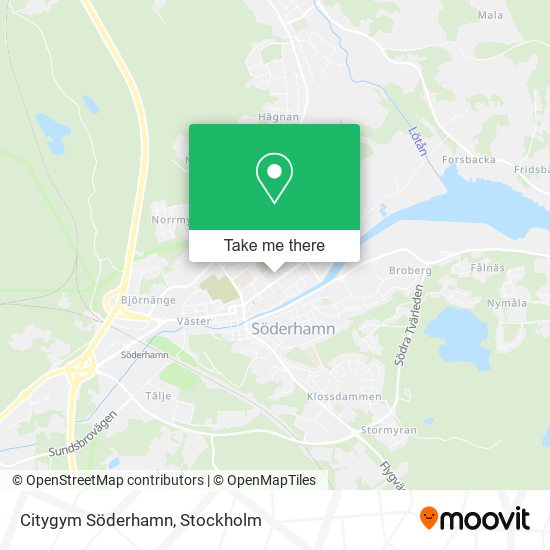 Citygym Söderhamn map