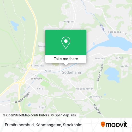 Frimärksombud, Köpmangatan map