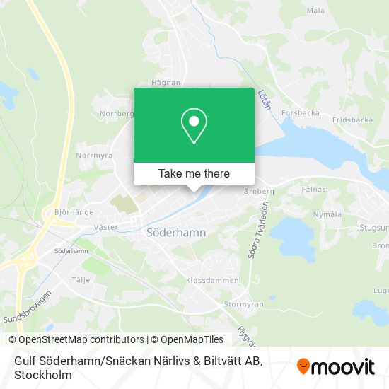 Gulf Söderhamn / Snäckan Närlivs & Biltvätt AB map