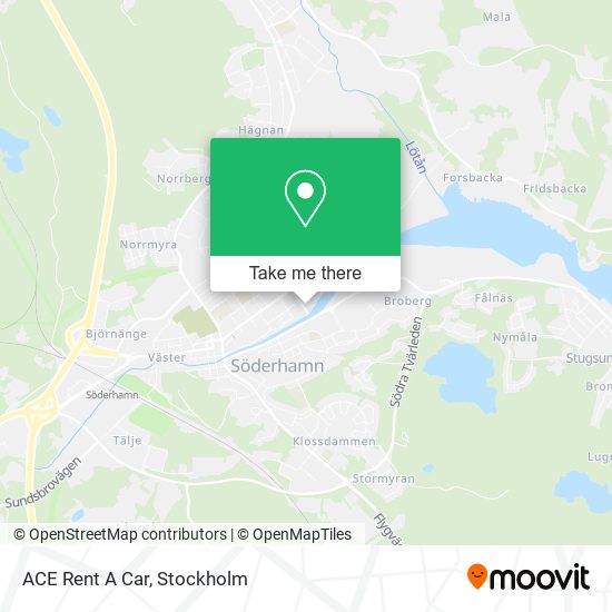 ACE Rent A Car map