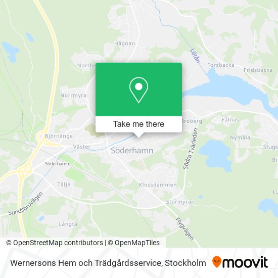 Wernersons Hem och Trädgårdsservice map