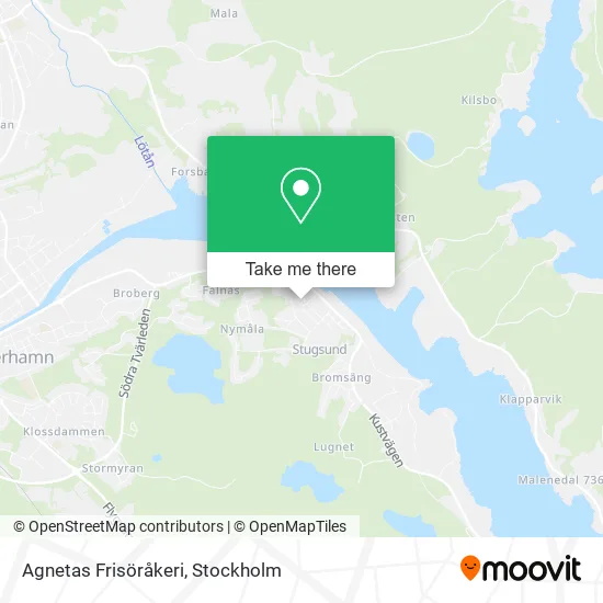 Agnetas Frisöråkeri map