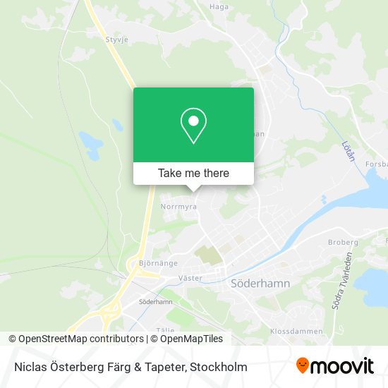 Niclas Österberg Färg & Tapeter map