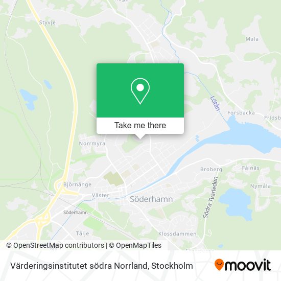 Värderingsinstitutet södra Norrland map