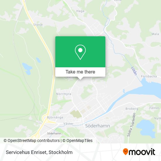 Servicehus Enriset map