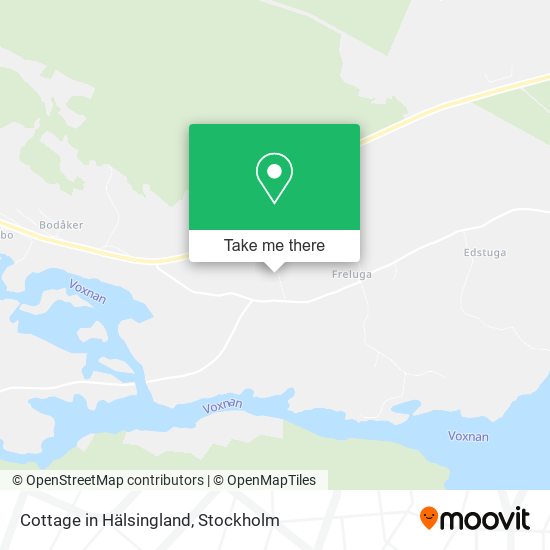 Cottage in Hälsingland map