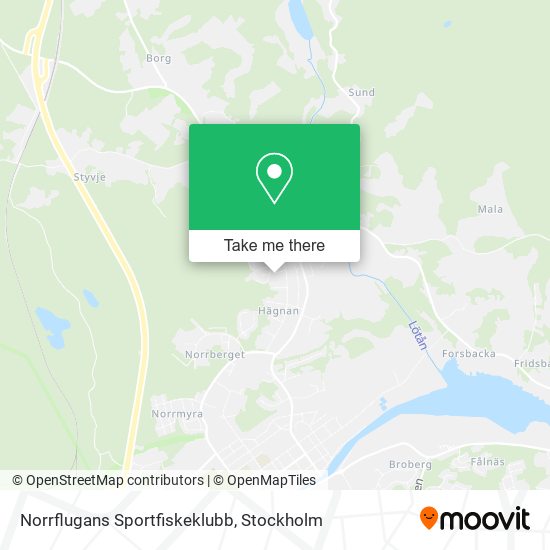 Norrflugans Sportfiskeklubb map