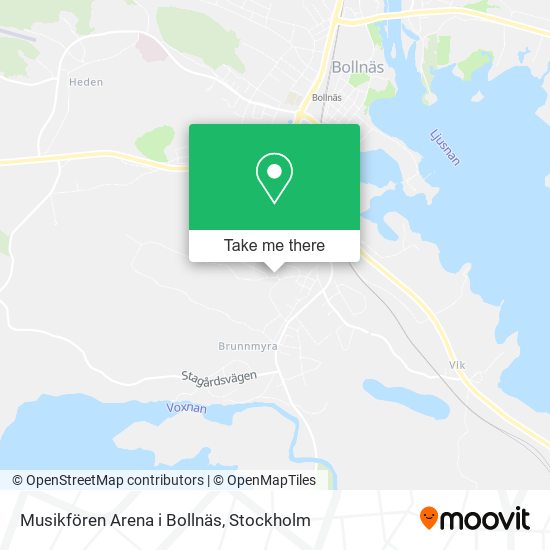 Musikfören Arena i Bollnäs map