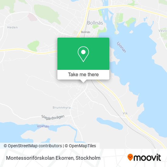 Montessoriförskolan Ekorren map