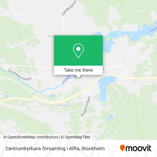 Centrumkyrkans församling i Alfta map