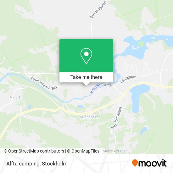 Alfta camping map