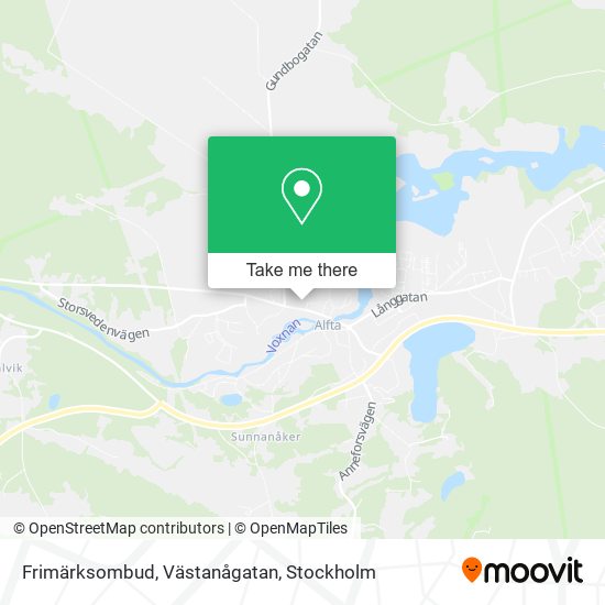 Frimärksombud, Västanågatan map