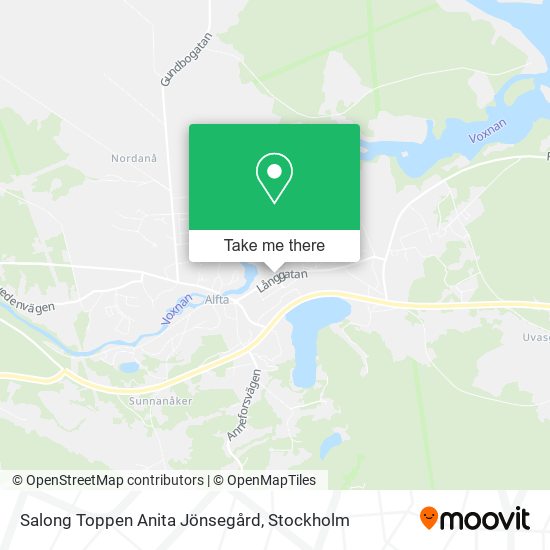 Salong Toppen Anita Jönsegård map