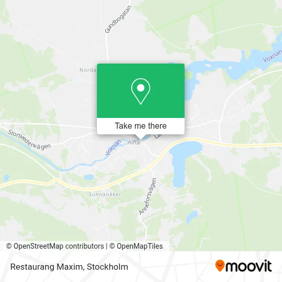 Restaurang Maxim map