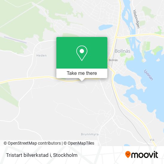 Tristart bilverkstad i map