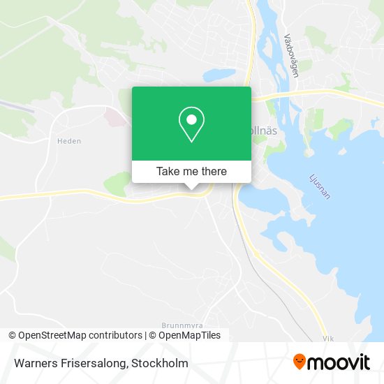 Warners Frisersalong map