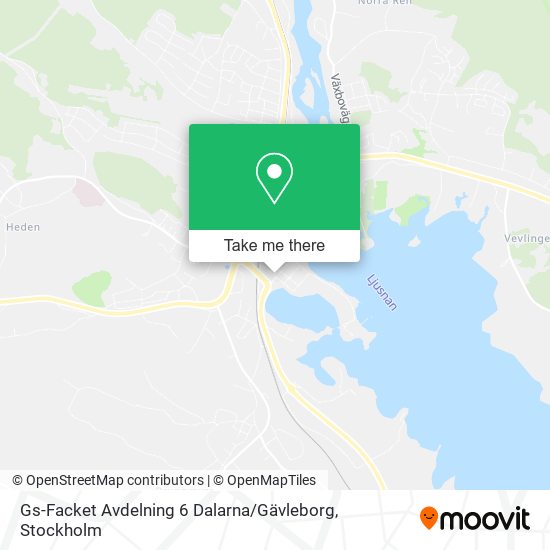 Gs-Facket Avdelning 6 Dalarna / Gävleborg map