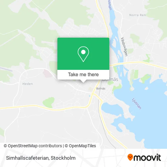 Simhallscafeterian map