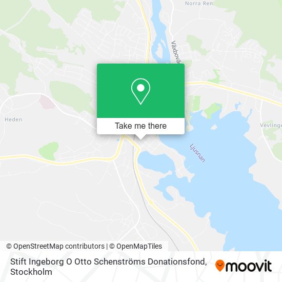 Stift Ingeborg O Otto Schenströms Donationsfond map