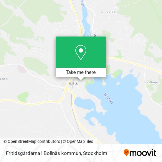 Fritidsgårdarna i Bollnäs kommun map