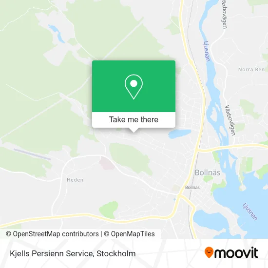 Kjells Persienn Service map