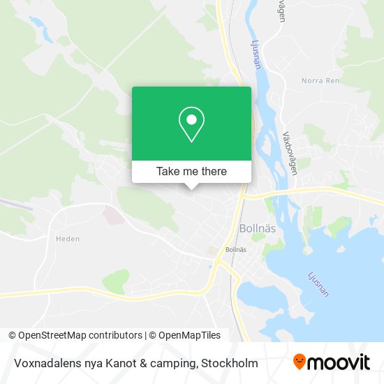 Voxnadalens nya Kanot & camping map