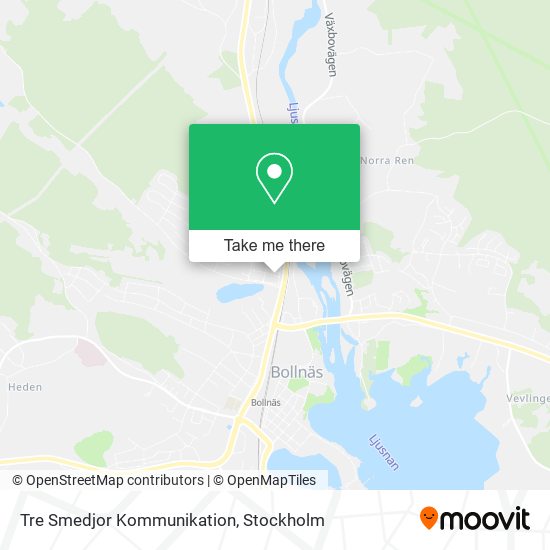 Tre Smedjor Kommunikation map