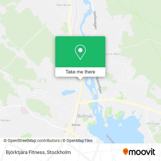 Björktjära Fitness map