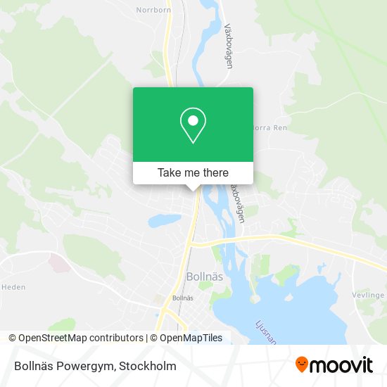 Bollnäs Powergym map