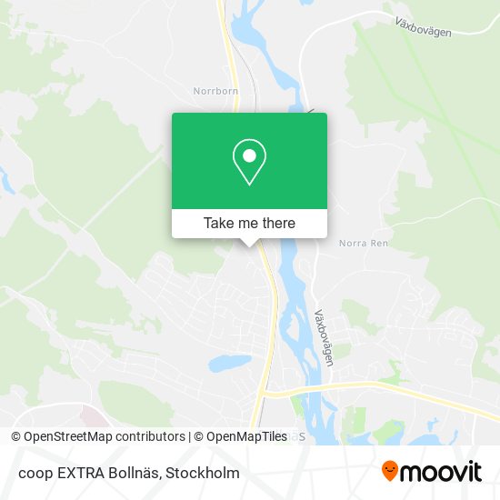 coop EXTRA Bollnäs map