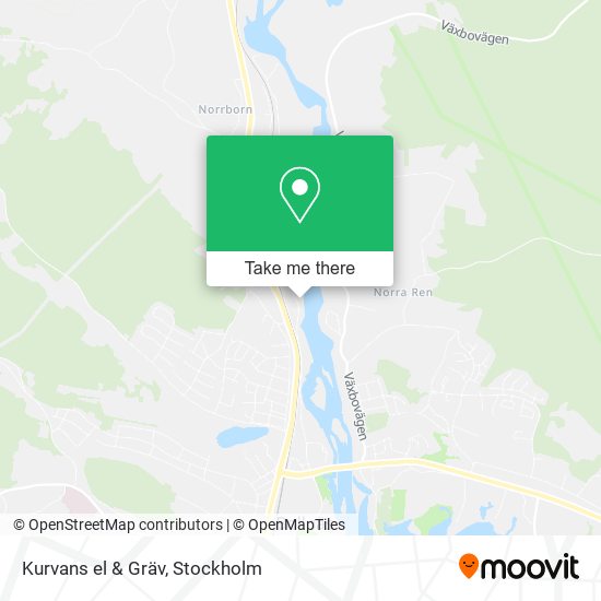 Kurvans el & Gräv map