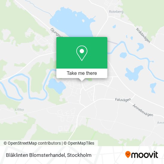 Blåklinten Blomsterhandel map
