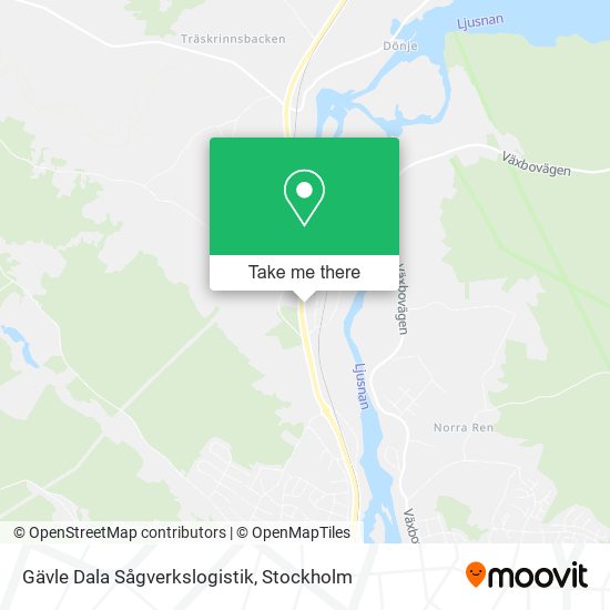 Gävle Dala Sågverkslogistik map