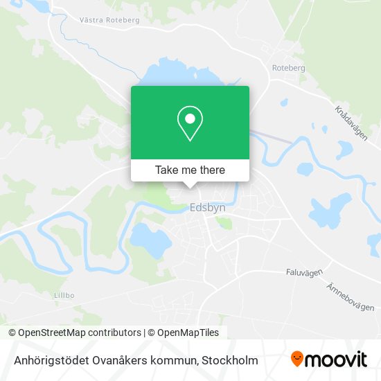 Anhörigstödet Ovanåkers kommun map