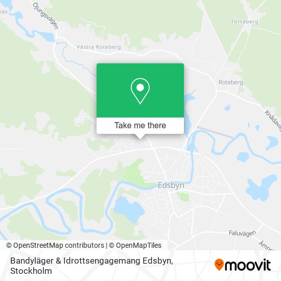 Bandyläger & Idrottsengagemang Edsbyn map