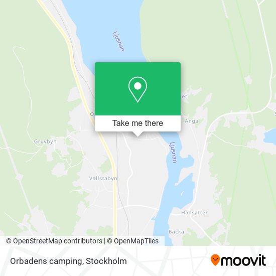 Orbadens camping map