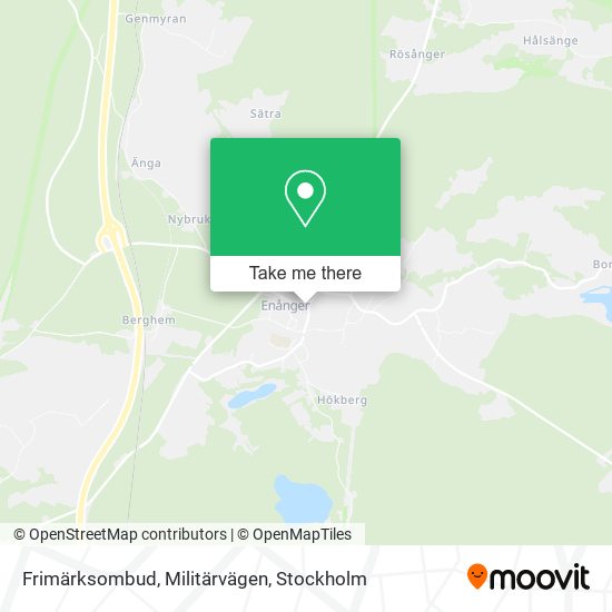 Frimärksombud, Militärvägen map