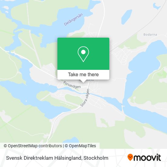 Svensk Direktreklam Hälsingland map