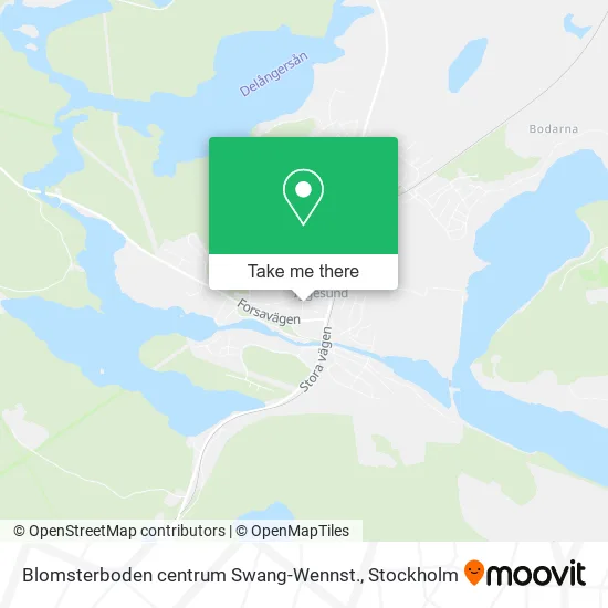 Blomsterboden centrum Swang-Wennst. map