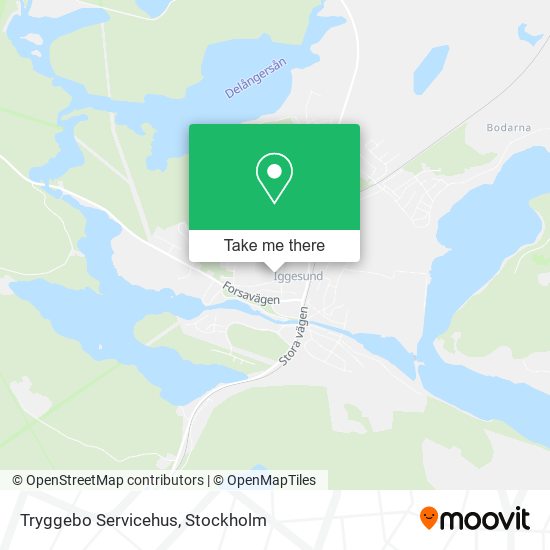 Tryggebo Servicehus map