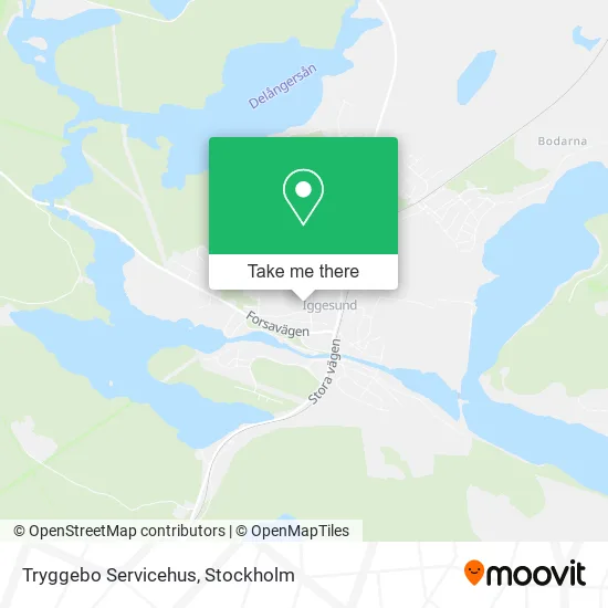 Tryggebo Servicehus map