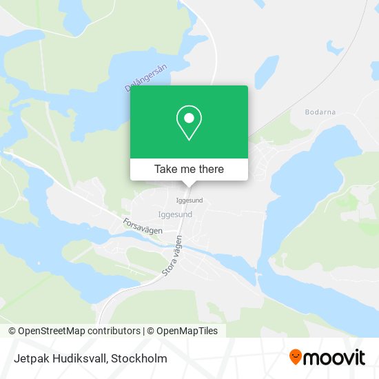 Jetpak Hudiksvall map