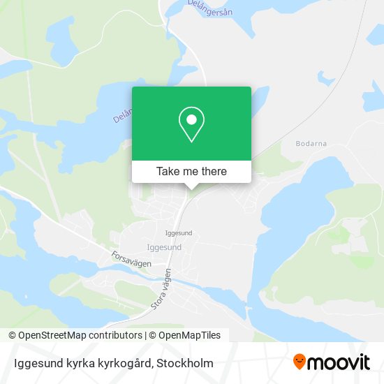 Iggesund kyrka kyrkogård map