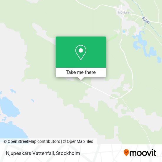Njupeskärs Vattenfall map