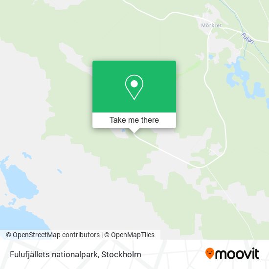 Fulufjällets nationalpark map