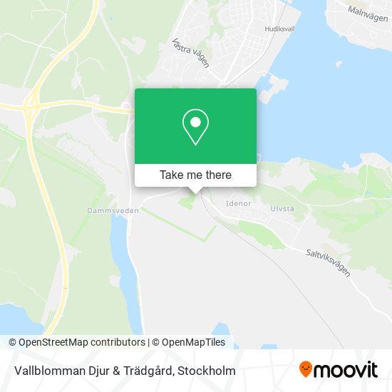Vallblomman Djur & Trädgård map